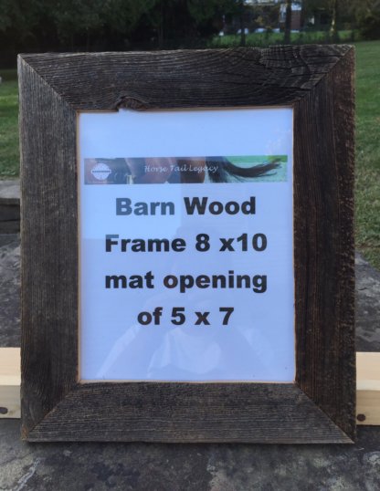 Barn Wood frame BWF020 for an 8 x 10 inch photo, reclaimed barn wood frame