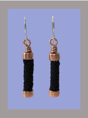 Horse Tail Hitched Earrings EA017 Horse Tail Jewelry hitched earrings black copper