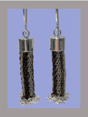 Horse Tail Hitched Earrings EA015 Horse Tail Jewelry Hitched Earrings