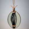 Horse Tail Pendant Oval set in Resin