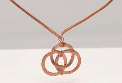 Copper Cuff Necklace and Pendant