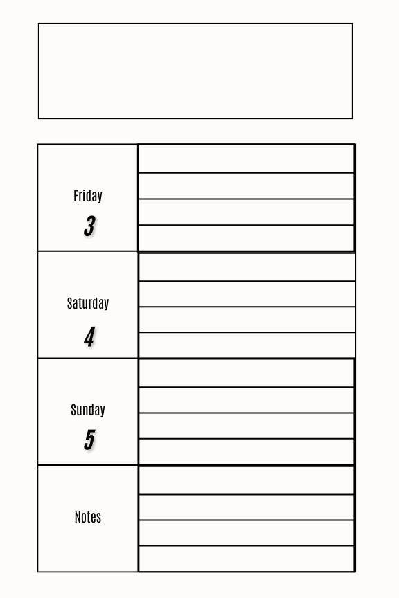 Weekly planner 2025 Devils Tower Wyoming