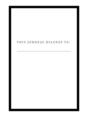 Yellow Lab Journal first page