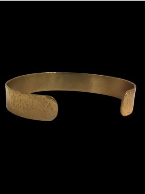 Brass cuff bracelet back