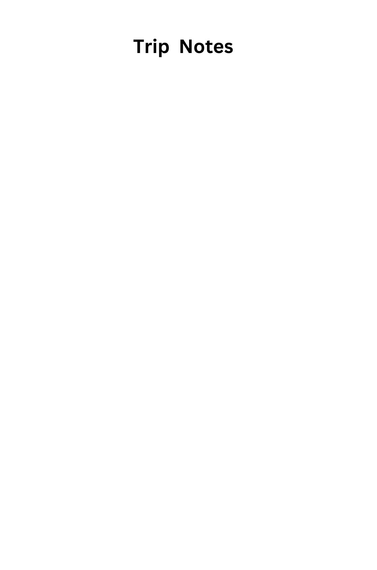 Trail Riding: Plan Your Next Horse Adventure notebook page