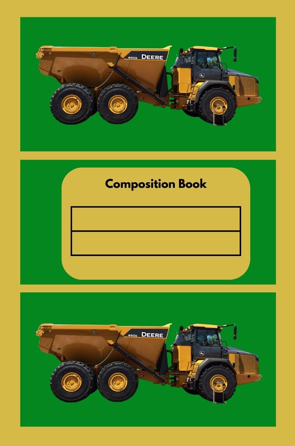 Composition Book Dump Truck