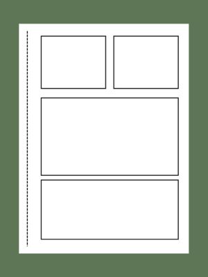 Dragon Wars Fire and Fang Blank Comic Book