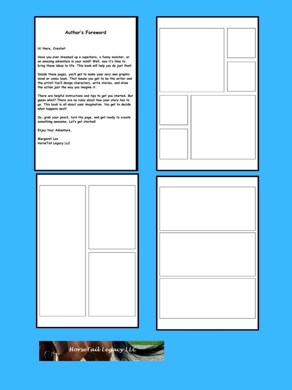 Blank Comic Book Dogs of Action cover