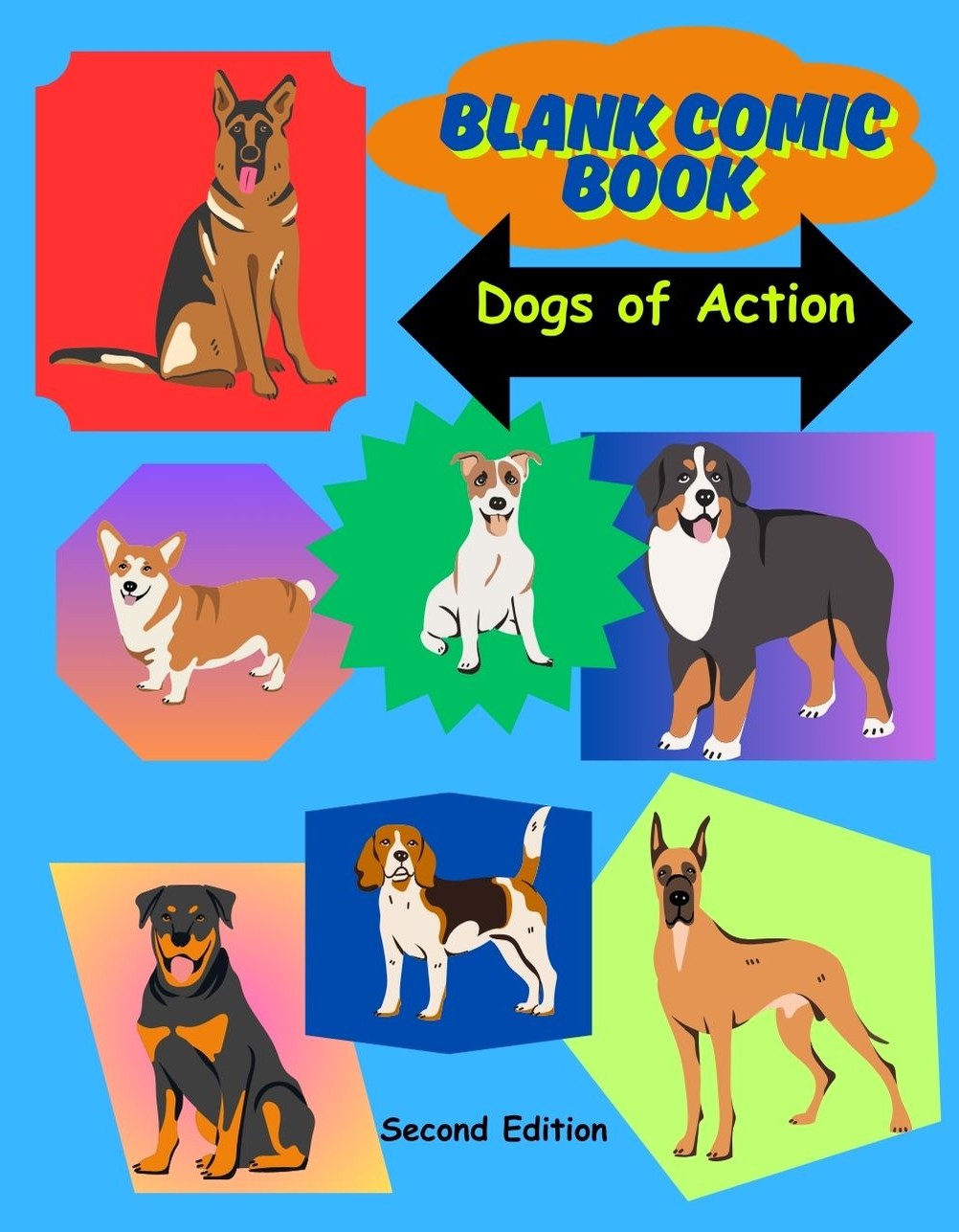 Blank Comic Book Dogs of Action
