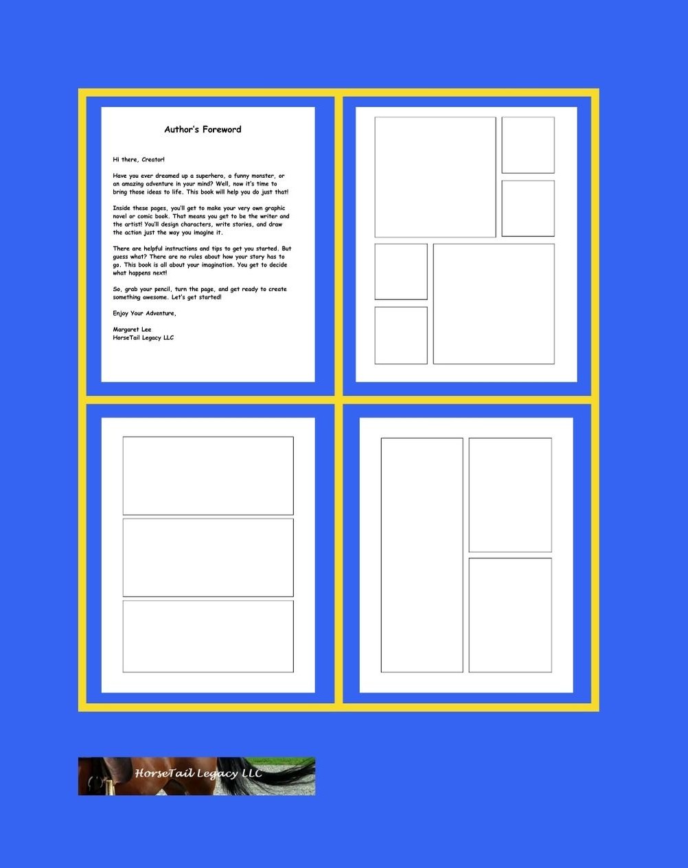 Create Your Own Comic Book: Blank Comic Panels