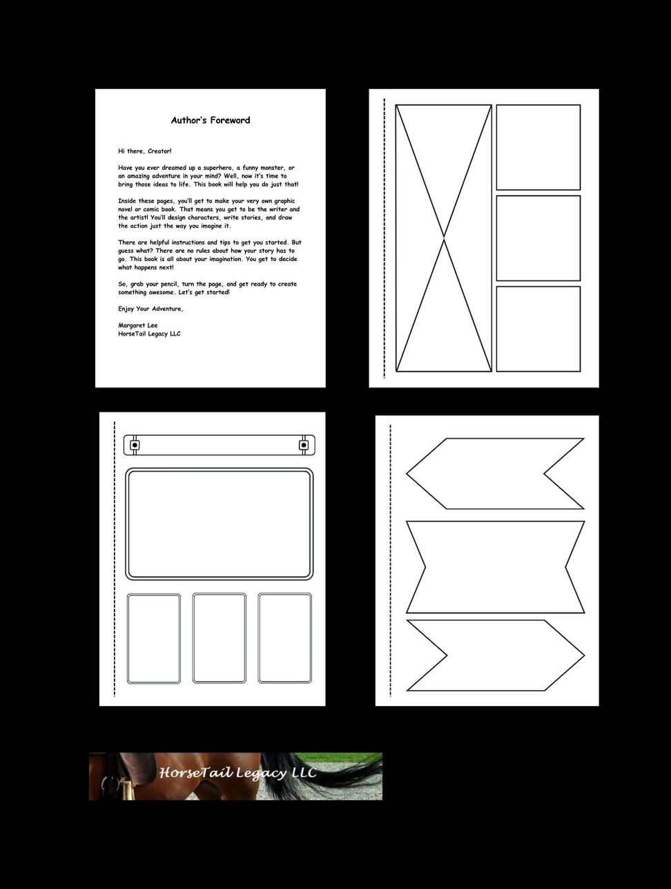 Create Your Own Comic Book: Blank Comic Panels