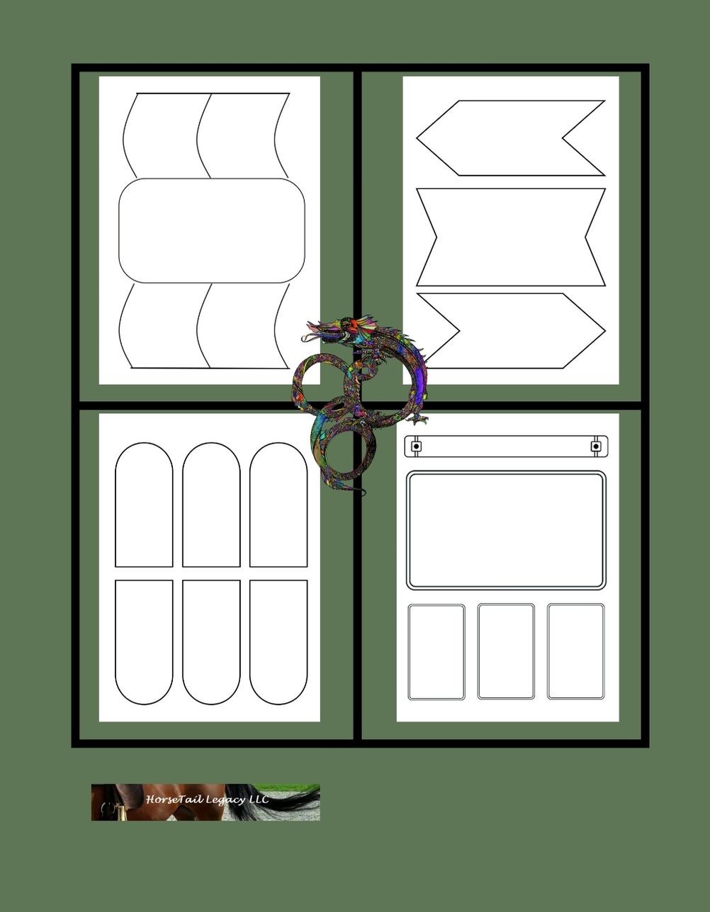 Dragon Wars Fire and Fang Blank Comic Book