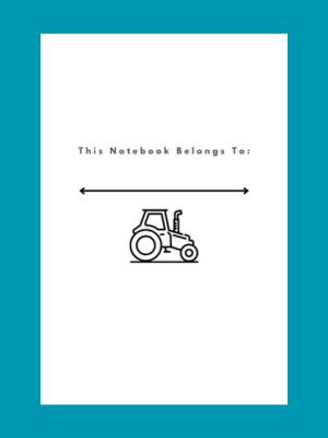 composition book slow moving vehicle page one