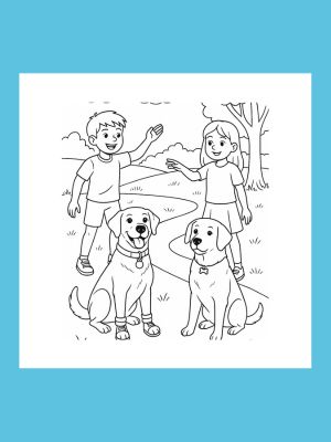 Coloring Book Labrador retriever fun 5- 8