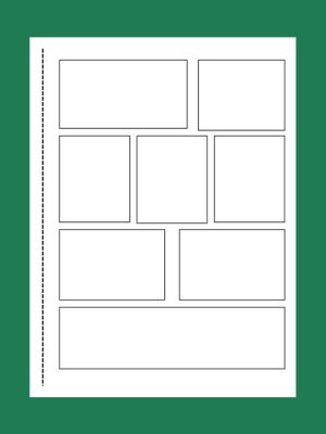 Dinosaur Blank Comic Book