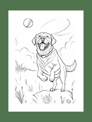 Labrador Retriever Coloring Book lab painting