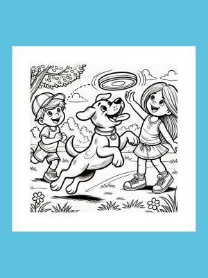 Coloring Book Labrador retriever fun 5- 8