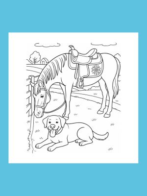 Coloring Book Labrador retriever fun 5- 8