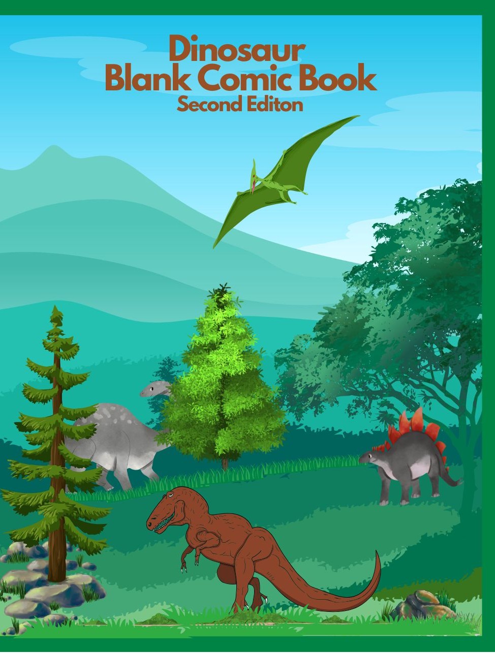 Dinosaur Blank Comic Book