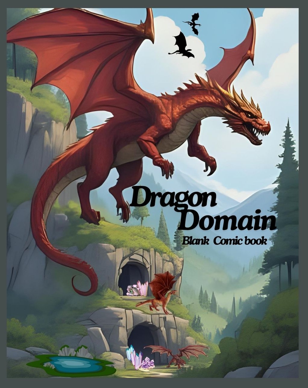 Dragon Domain blank comic book cover