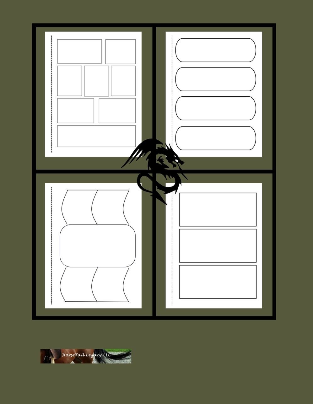 Dragon Reign blank comic book cover