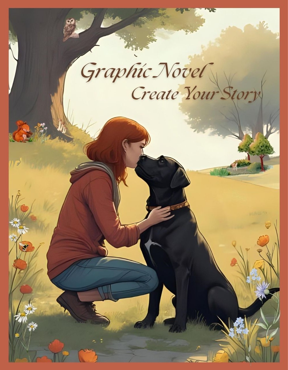 Graphic Novel create your story black lab