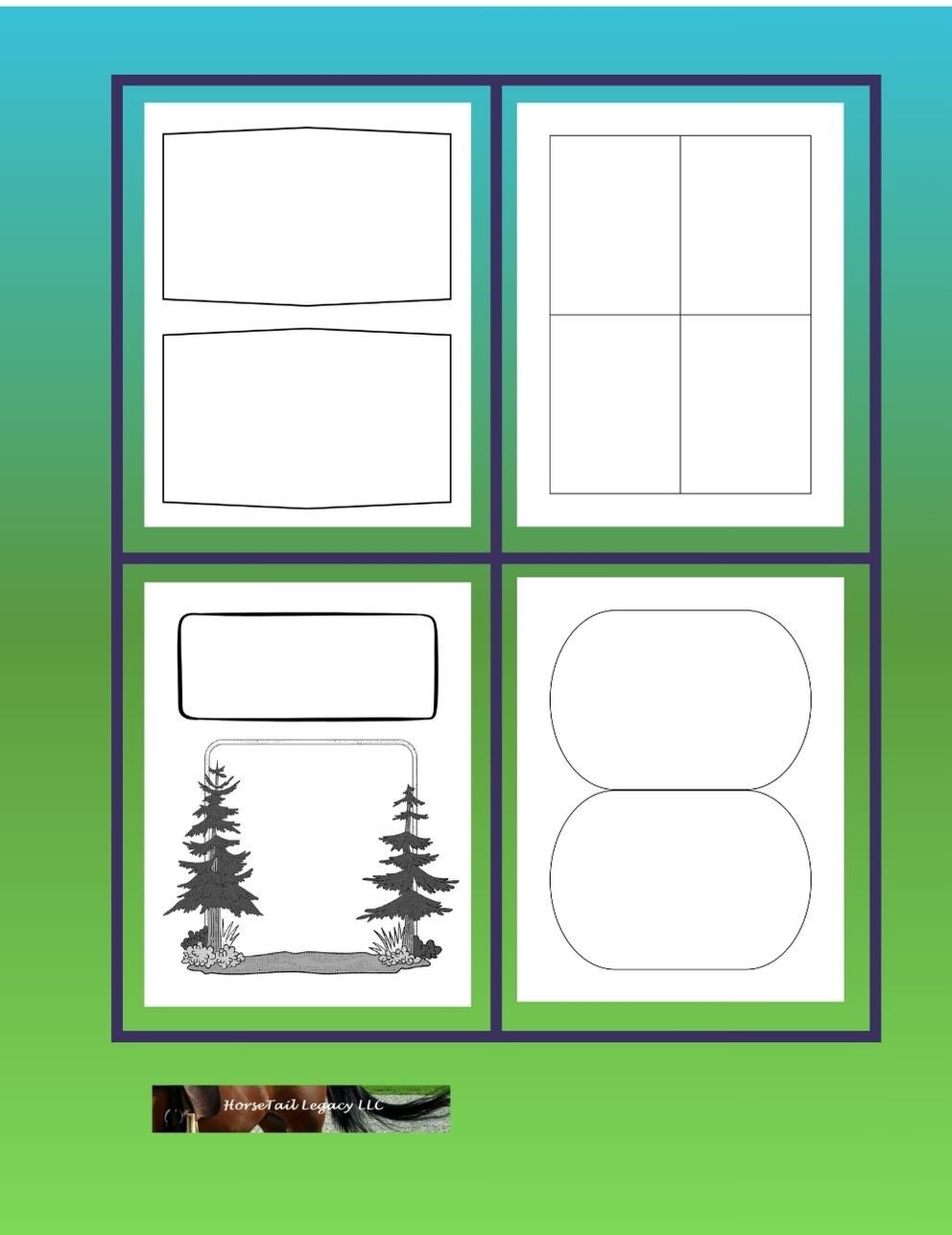 little dragon adventures blank comic book cover for kids 4-7