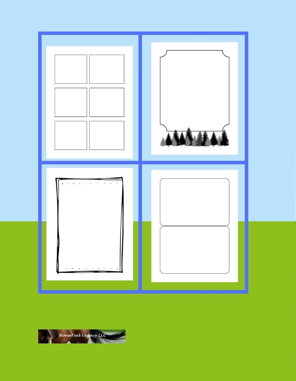 Wild adventures blank comic book cover