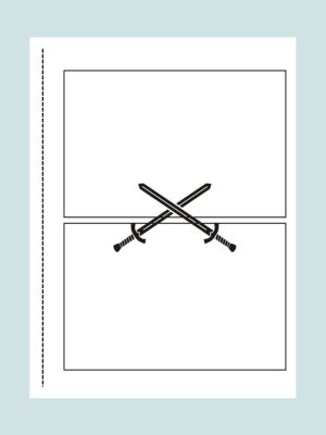 Dragon Guard blank comic book