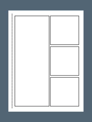 Dragon Battles blank comic book