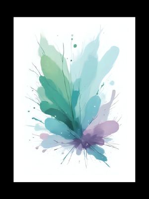 bold color splash abstract