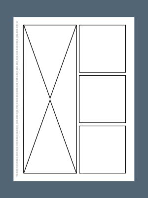 Dragon Battles blank comic book