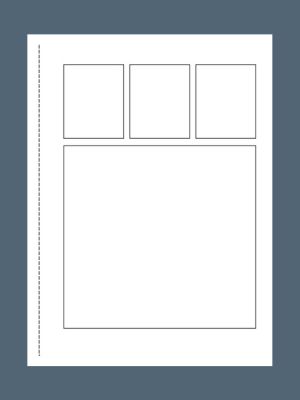 Dragon Battles blank comic book