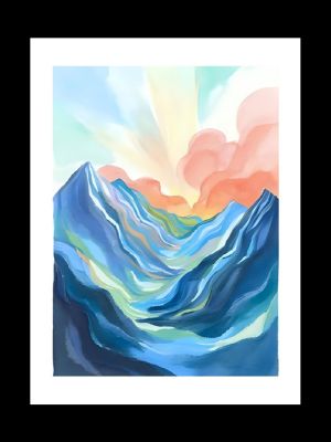 pastel colors in random shapes