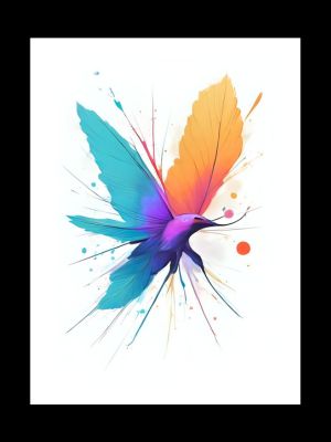 bold color splash abstract