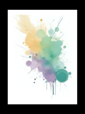 bold color splash abstract