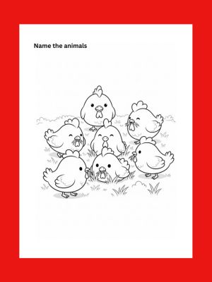 Farm Animals Coloring Book kids 5+: Learn About the Farm