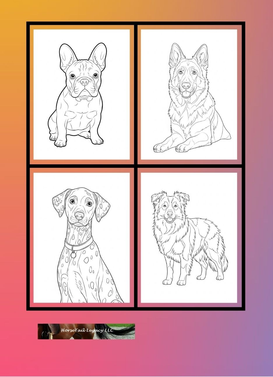 Dog Coloring Book: Fun Facts About 31 Breeds