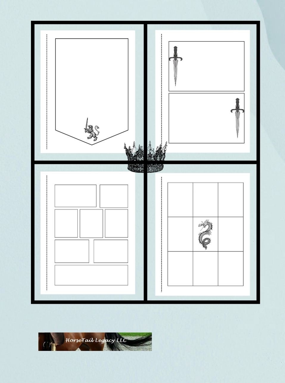 Dragon Guard blank comic book