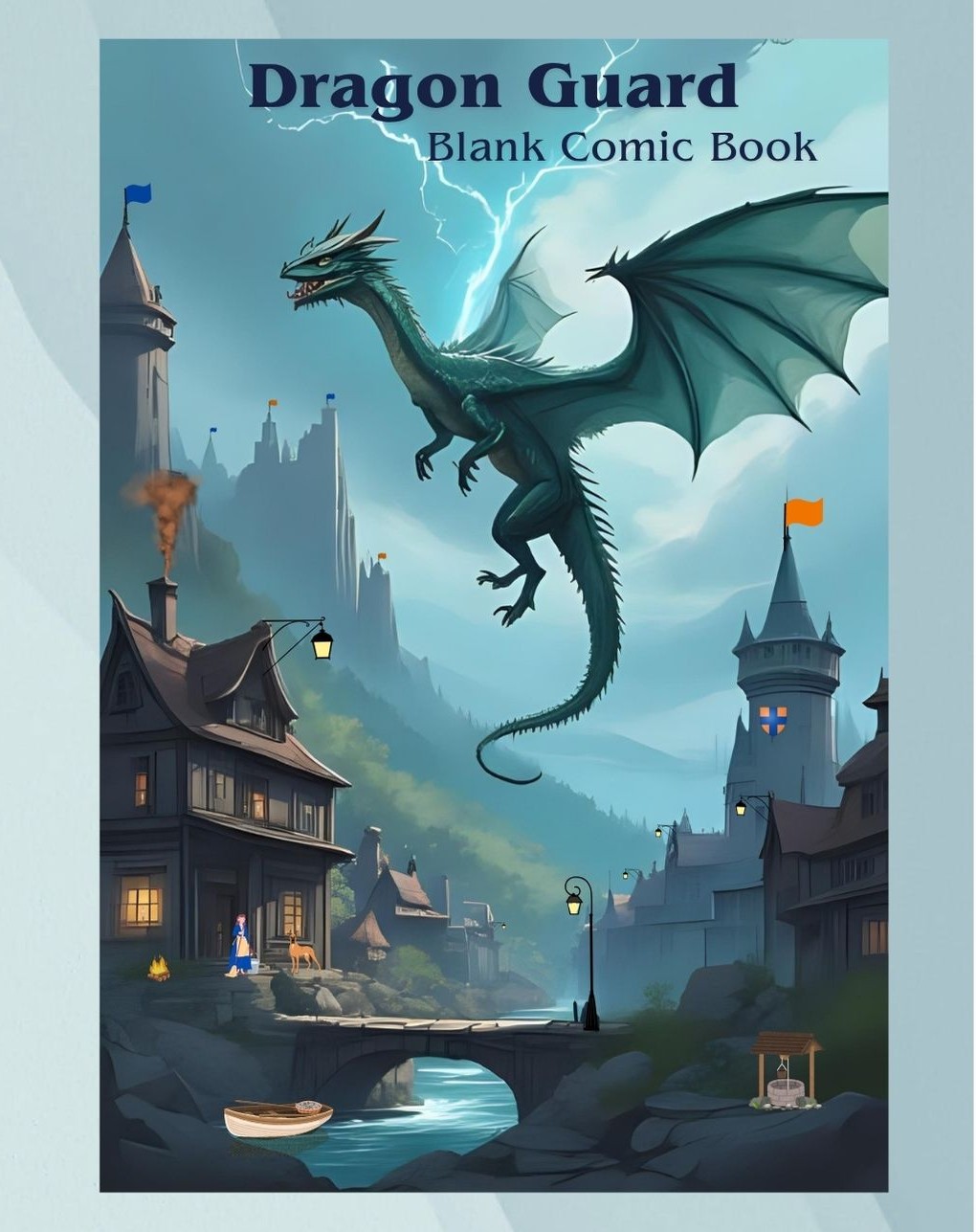 Dragon Guard blank comic book