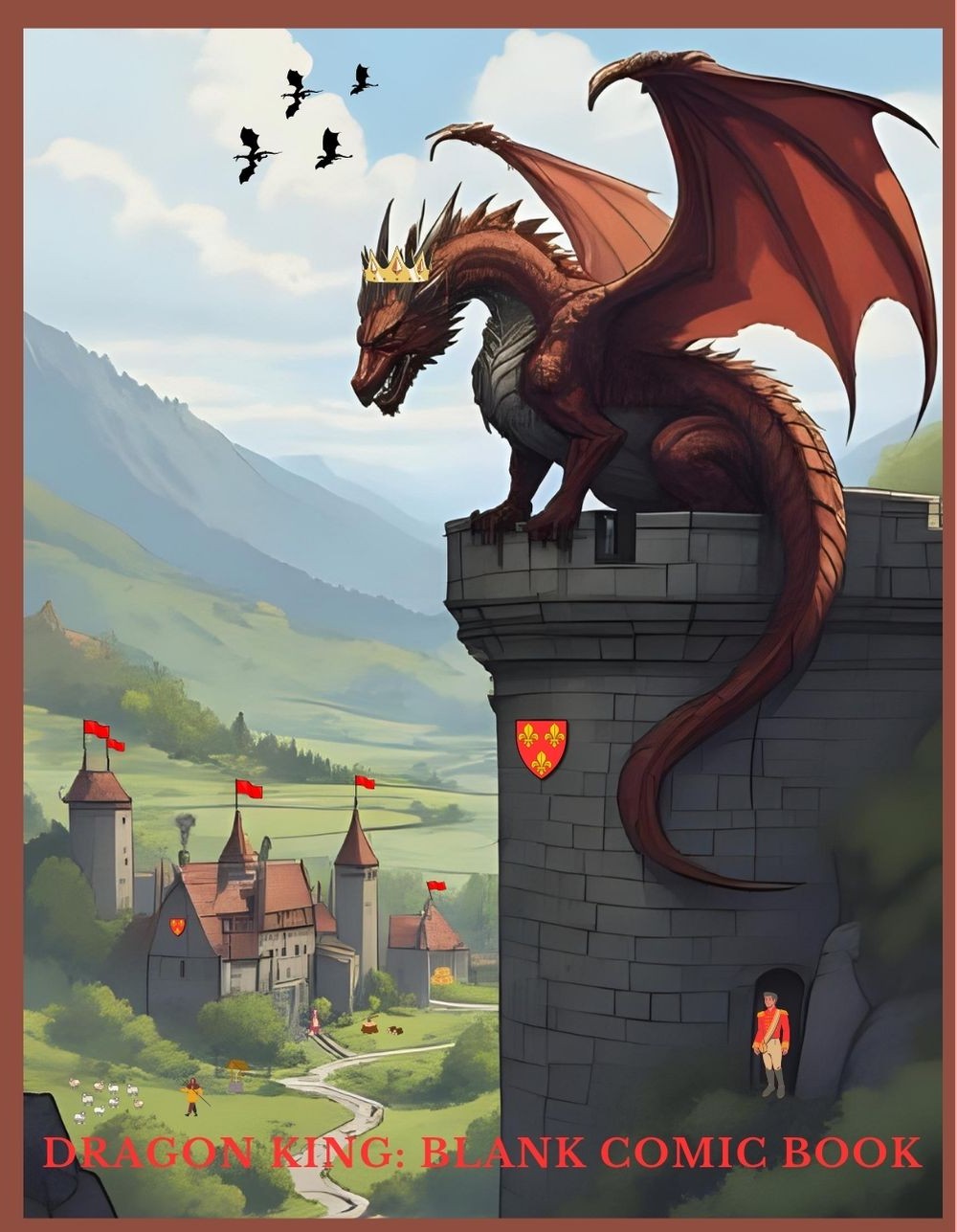 Dragon King blank comic book cover