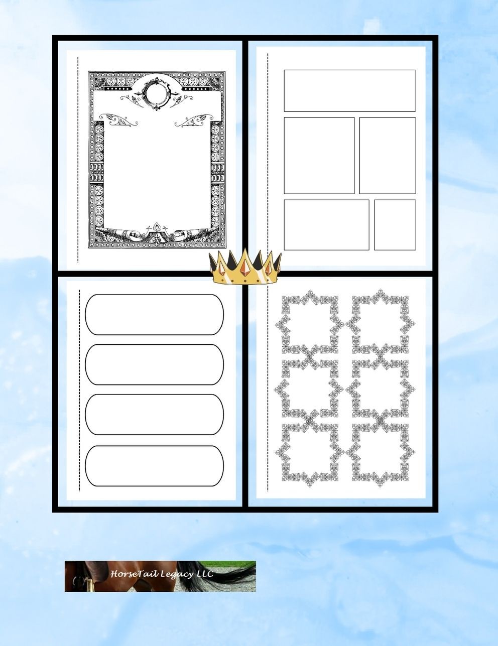 Dragon Treasure blank comic book