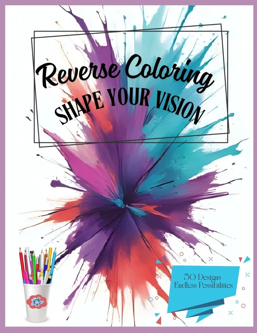 bold color splash abstract