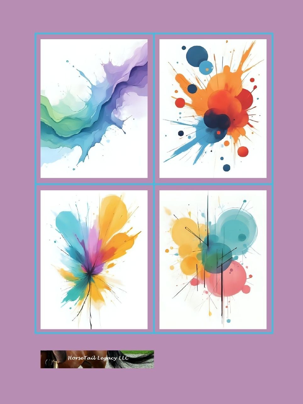 bold color splash abstract