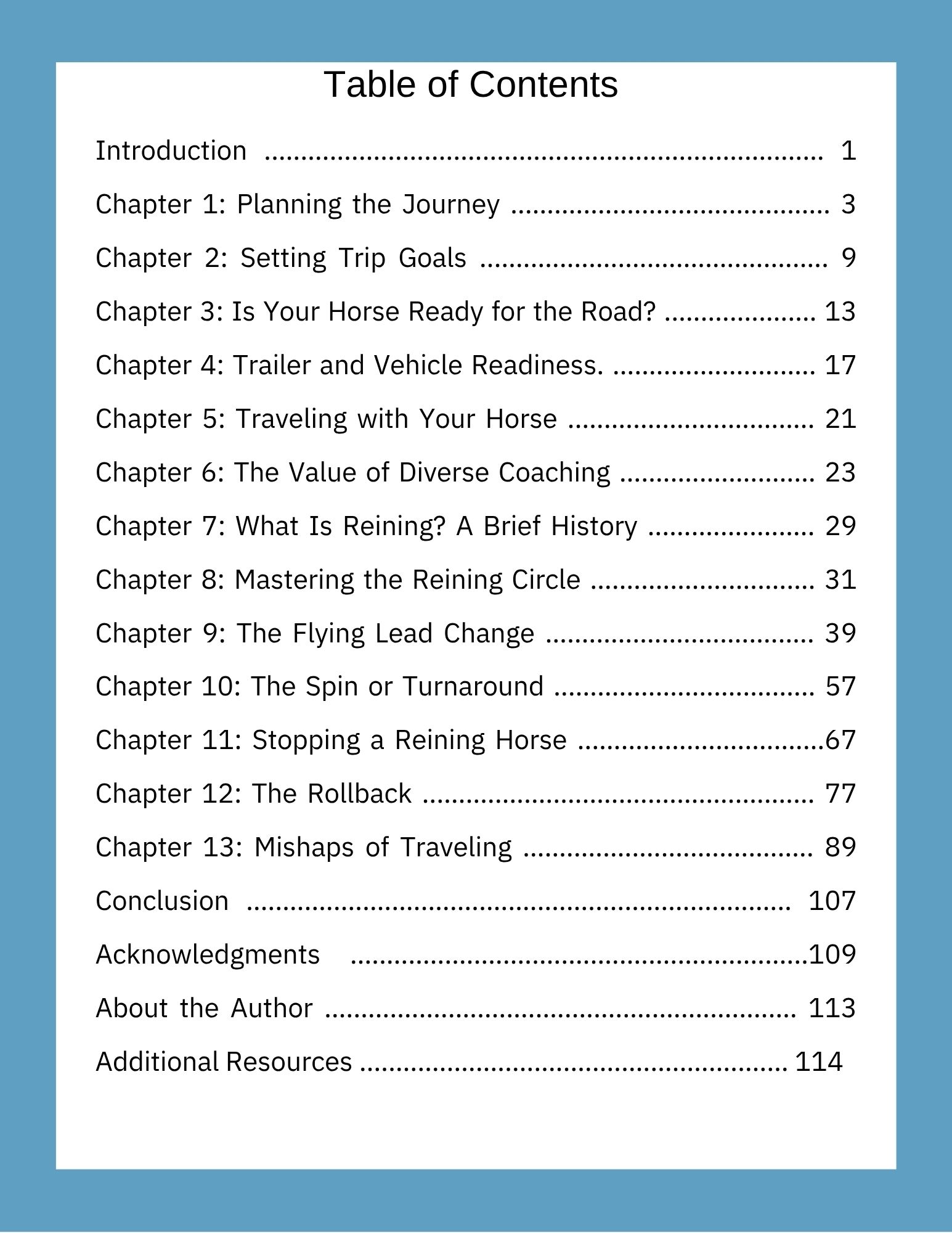 A Roadmap To Reining