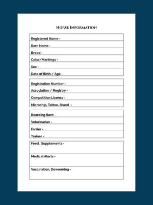 Horse calendar for riders
