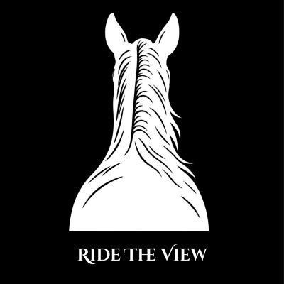 Ride the View White horse Graphic 400 x 400