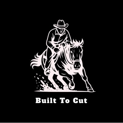 built to cut male graphic white