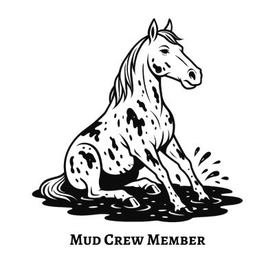Mud Crew Member white graphic 400 x 400