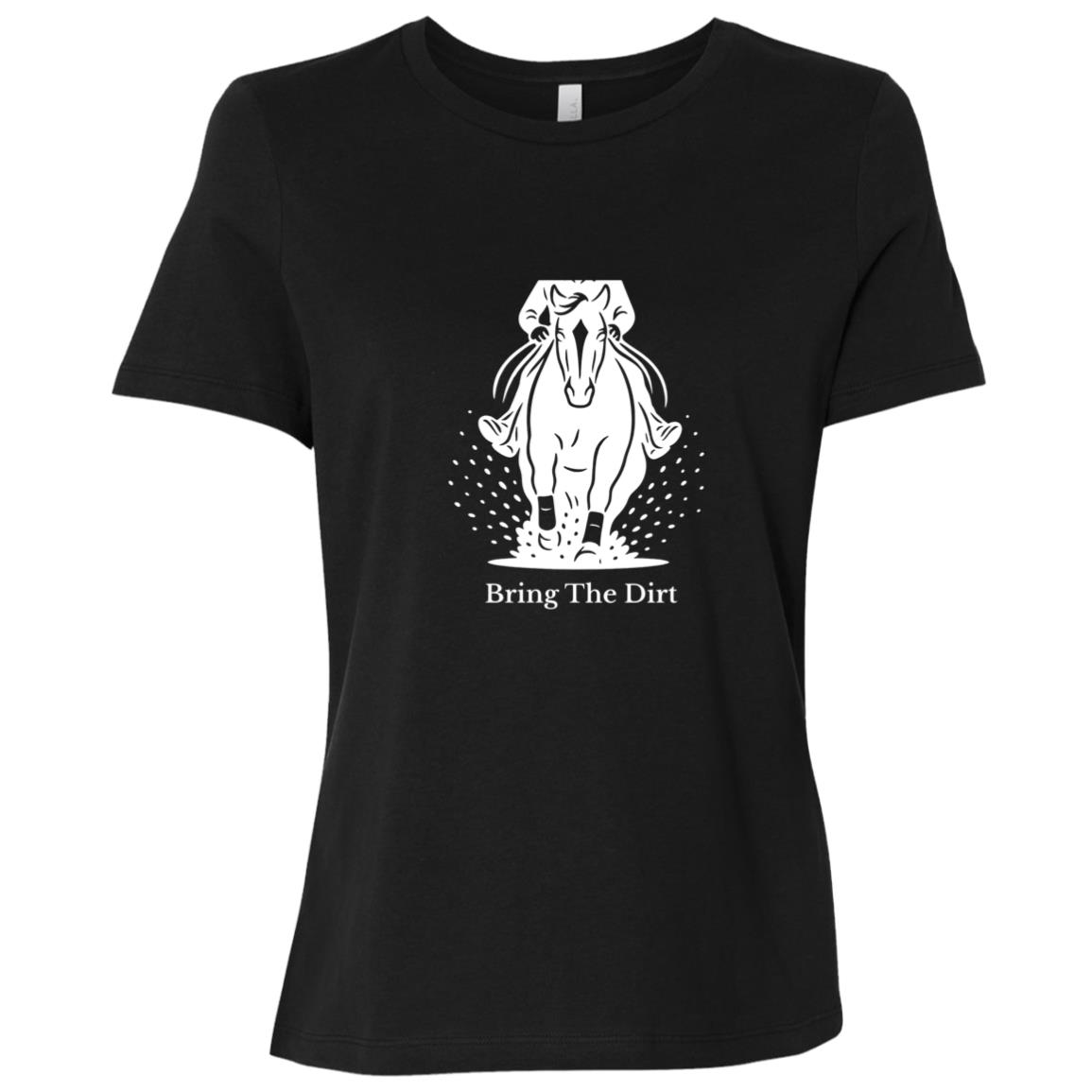 Bring the Dirt women's reining horse t-shirt – Bella + Canvas relaxed fit
